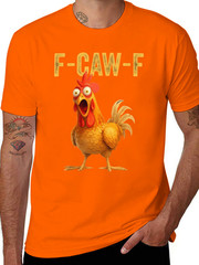 Cotton Unisex Funny F-Caw-F Chicken shirts, FCAWF Chicken T-Shirt