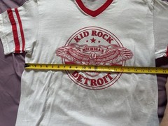 Kid Rock Shirt Mens XL White Red Detroit Michigan Badass Rock Band Tour Concert
