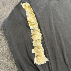 Migos Culture 2 Long Sleeved Black T-Shirt Size Mens Large W/ Floral Flower side