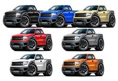 2010-14 Ford SVT Raptor F150 Pickup Truck Garage Sign Wall Art Graphic Sticker