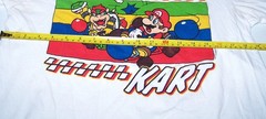 MARIO KART – Video Game T-Shirt White Size L Super Mario Bros. Nintendo