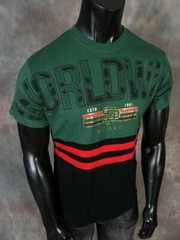Mens Southpole T-Shirt Worldwide Camo Logo Metallic Foil Prints Blue Grey Green