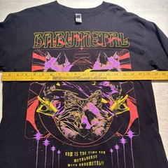 BabyMetal Kawaii Foxes U.S. Tour Long Sleeve Graphic Tee Black Mens M EUC