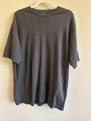 Concepts by Claiborne Men’s Ribbed Gray T Shirt Large