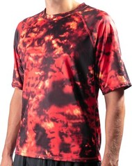 Men’s UPF 50 Short Sleeve Swim Rash Guard Sun Protection Shirt Quick Dry