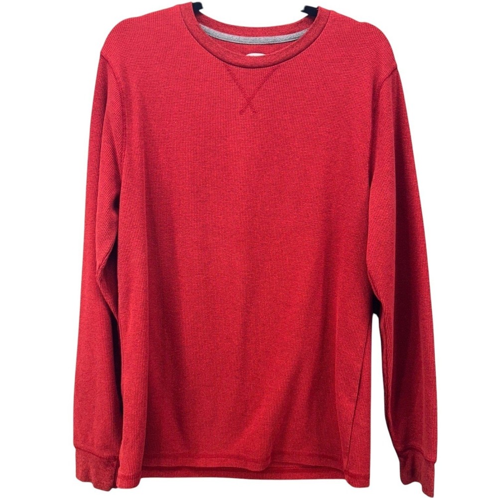 Old Navy Waffle Knit Thermal Shirt Large Cozy Heavyweight Sleep Comfy Relaxed