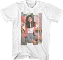 Saved By The Bell TV Show Kelly Kapowski Distressed Color Photo Men’s T Shirt