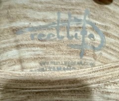 Reel Life Mens XL Fishing Shirt Short Sleeve Performance UPF Graphic Tee Sand