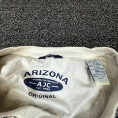 AriZona Shirt Mens XL Blue Short Sleeve Henley Check Pocket Button Logo Tee