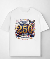America 250th Anniversary Independence Day July 4th 2026 Patriotic T-Shirt