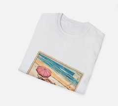 Beach Vibes Unisex Softstyle T-Shirt, Summer Tee, Vacation Shirt, Beach