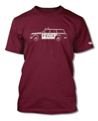 Volvo P220 Station Wagon Swedish Polis police 1962 – 69 T-Shirt – Men – Side Vie