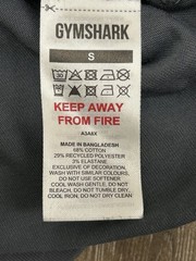 GYMSHARK Men’s Rest Day Short Sleeve Henley Shirt Size Small Gray Casual