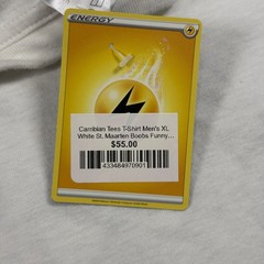 Carribian Tees T-Shirt Men’s XL White St. Maarten Boobs Funny Joke Vintage Y2K