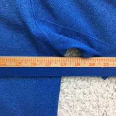 Nike Running Shirt Small Adult Blue Dri Fit Swoosh Short Sleeve Athletic Mens S
