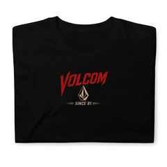 Volcom Gothic Saint Nun Rifle Graphic T Shirt Streetwear Skater Punk Tee