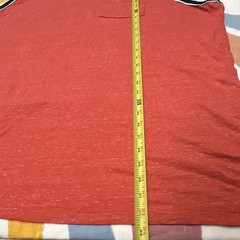 Old Navy Men’s Red XXXL Big & Tall Pocket Sleeveless Crew Neck Solid Tee