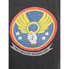 USAF Crest Logo Shirt Mens Large Black US Air Force Vintage Military Shirt