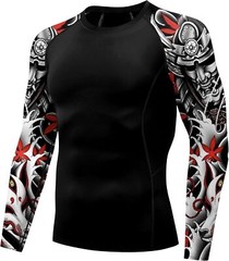 American Flag Rash Guard �C Men’s UPF 50+ Sun Protection Long Sleeve Shirt