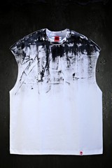 ByTheR Mens Hand Painted Graphic Loose Fit Sleeveless Tank Top Streetwear