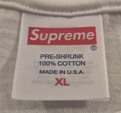 Supreme Pinline Tee White SS24 Logo T-Shirt Men’s Size Xl NWOT