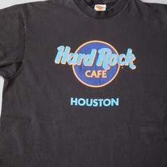 Vintage Hard Rock Cafe Shirt Mens XL Measures Large Houston Texas USA