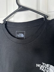 THE NORTH FACE Mens Black Shirt Short Sleeve Tee – Double Sided Logo Size M