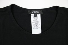 Versace T-Shirt Underwear Mens XL Black Stretch Cotton Medusa Logo AU10005
