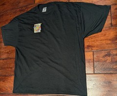 Jerzees Men’sHeavyweight Blend T-Shirt w/ Embroidred Patch Flowers Butterfly 3X