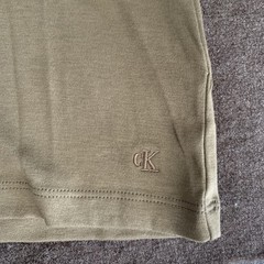Calvin Klein Mens L Short-Sleeve Supima Cotton Soft Interlock T-Shirt Capers