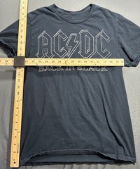 AC/DC Back In Black Graphic Print Short Sleeve T-Shirt