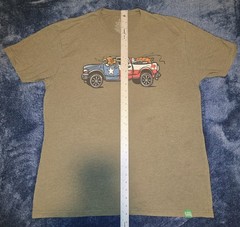 XL Wild Tribute Green Shirt I Love Texas Graphic Tee 4 The Parks Longhorn