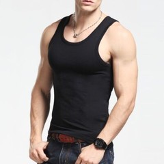 6-12 Packs Men 100% Cotton Ribbed Tank Top A-Shirt Wife Beater Undershirts Lot