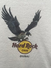 Hard Rock Cafe Dubai Graphic Tee Dual Sided Love All Serve All Shirt Mens SZ M