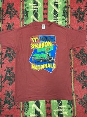 Vintage dirt racing shirt track race 1997 Sharon nationals Jim cooper NOS large