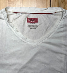 Nordstrom Alfani Men’s Slim Fit Stretch White V-Neck Short Sleeve T-Shirt Sz XL