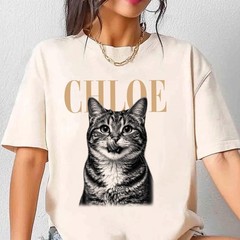 Personalized Dog Photo Shirt Custom Pet Face Vintage Style Dog Mom Gift