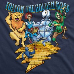 GRATEFUL DEAD-FOLLOW THE GOLDEN ROAD-Bear-Bertha-Terrapin-T-SHIRT M-L-XL-XXL