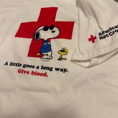 Red Cross Peanuts Snoopy and Woodstock Tee Shirt 2025 Mystery Bag size Medium