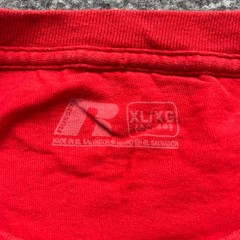 Russell Athletic T-Shirt Mens XL Red Utah Utes NCAA College Gameday Short Sleeve