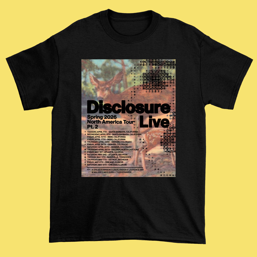 Disclosure announces spring 2026 North American tour dates Shirt L97