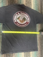 Armed and Hammered Drunk and Disorderly Shirt, L, 26 in Long, 19 in Wide