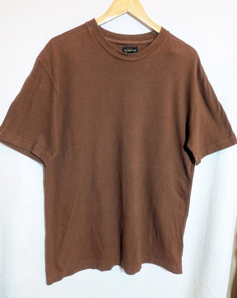 CPO Provisions mens pullover shirt Sz Me Chest 42 In Length 28 In Brown Cotton