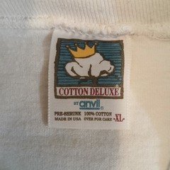 Vintage Andrew Carson T-Shirt XL Mens White High Neck Skiing Snow Sport 1991 USA