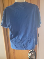 Y2K Blue M&M Candy Big Face Logo Front Graphic 2009 Men’s Advertising T-Shirt
