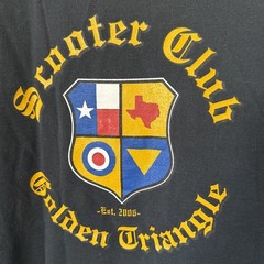 Golden Triangle Scooter Club 2006 Cotton Black Short Sleeved T-Shirt Men’s L