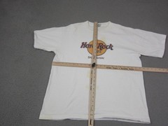 Vintage Hard Rock Cafe Shirt Mens Extra Large XL White Shanghai China Cotton