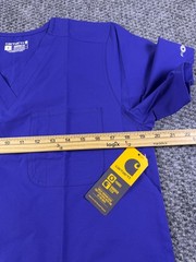 Carhartt Medical Scrub Shirt Mens Small Purple V Neck Force Rugged Flex New