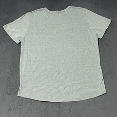 Marine Layer Shirt Men L Blue Stripe Crew Neck Short Sleeve Round Hem Pocket Tee