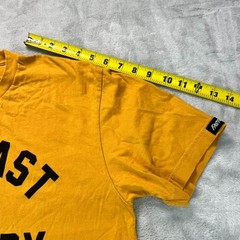 FastHouse Live Fast Die Happy T-Shirt Mens Large Yellow